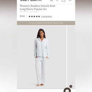 Cozy Earth Pajama Set Size Small